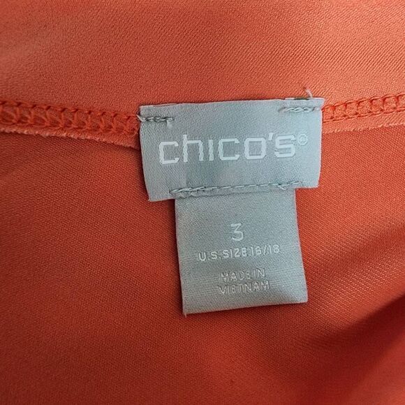 Chico's Orange Sleeveless Maxi Dress (3) - Picture 5 of 5